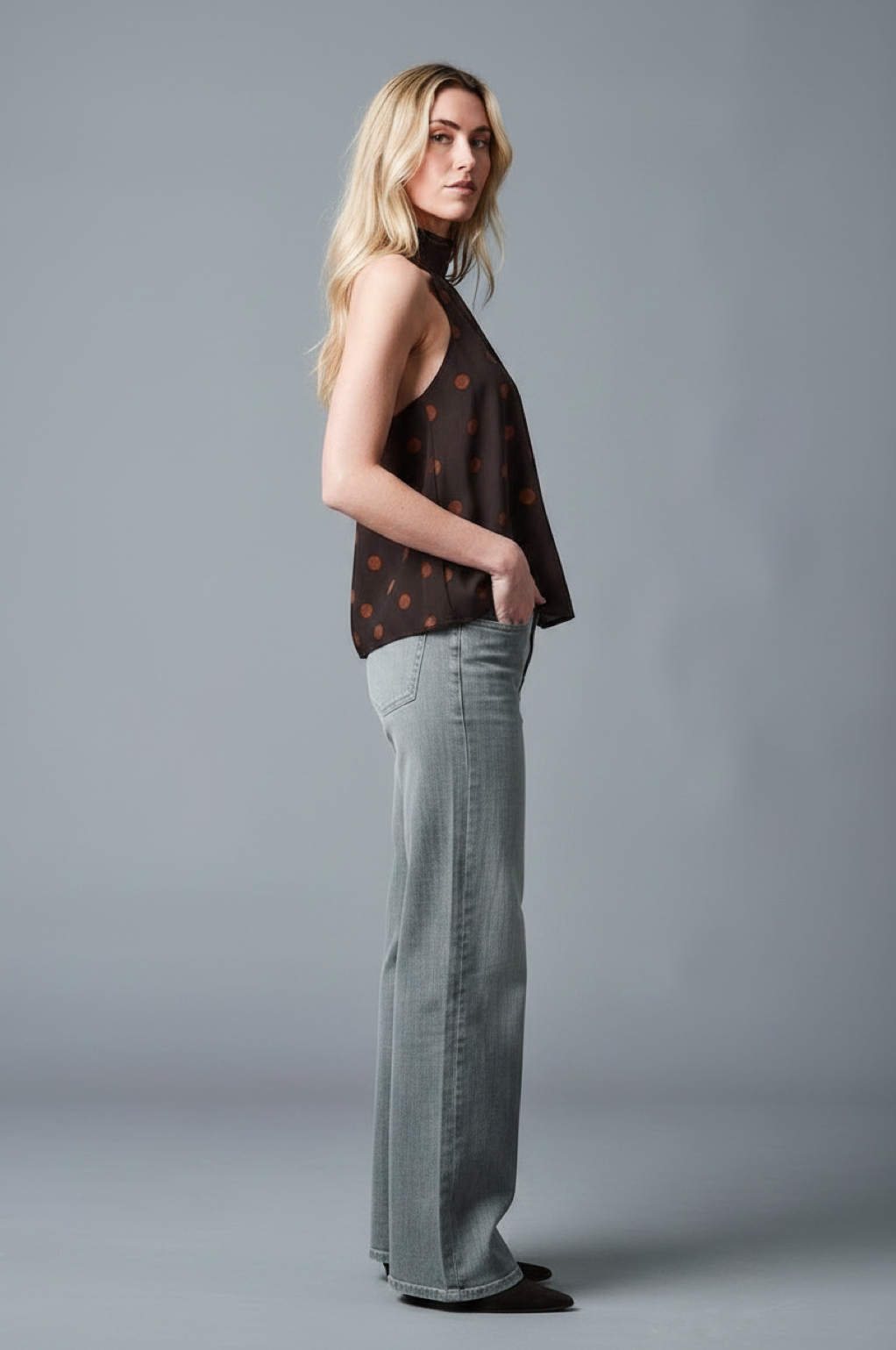 ADELE Wide Leg - Hellgrau - 730-36M