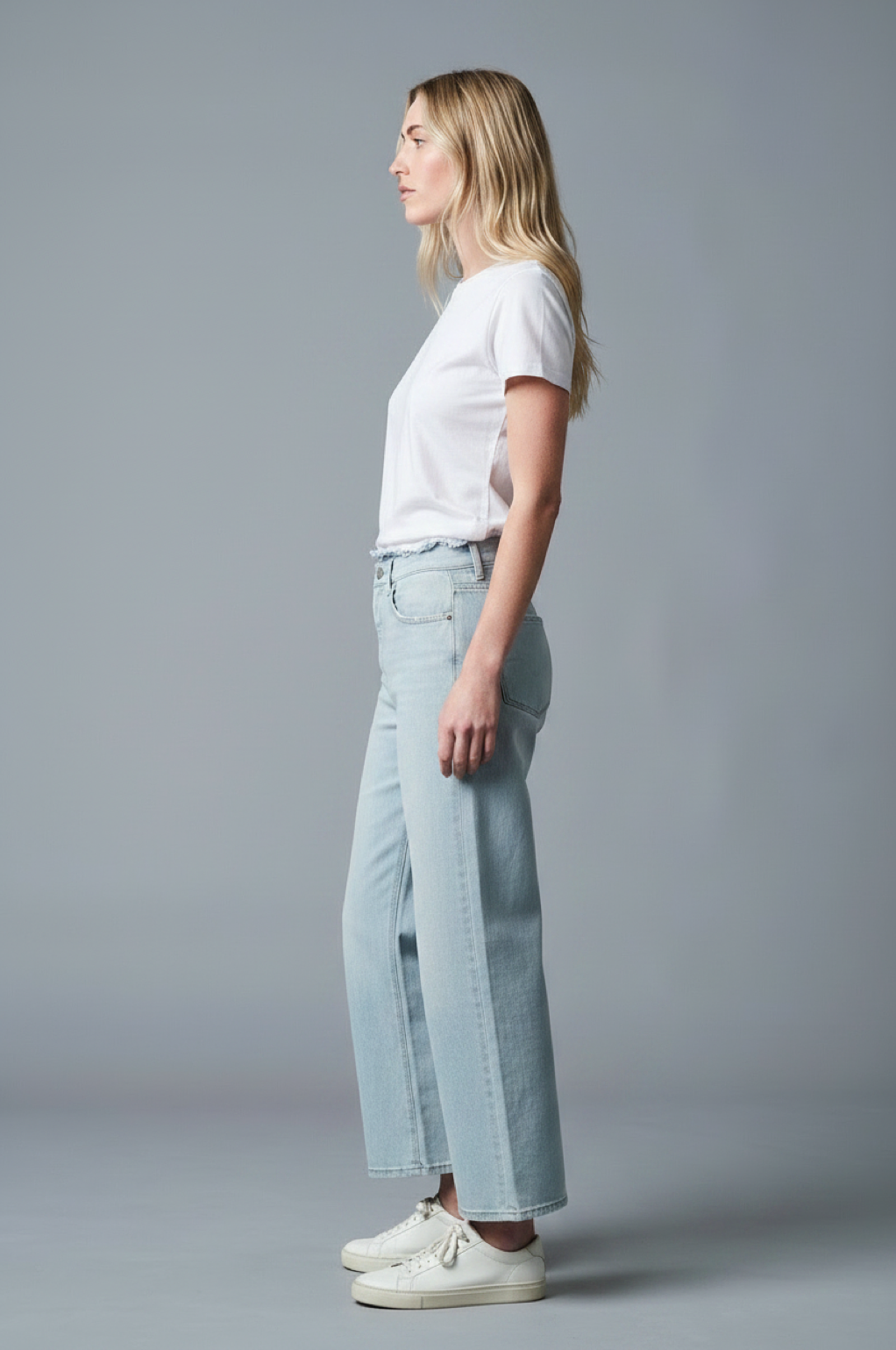 AVA Wide Leg - Cropped - Bleached
