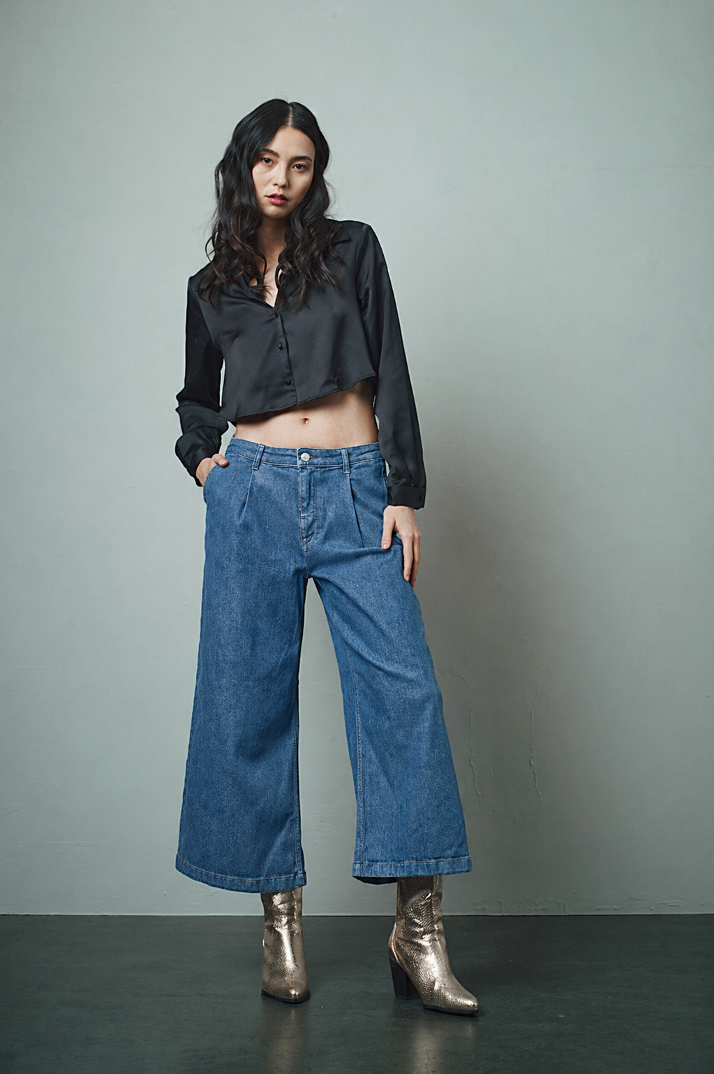 AVA Cropped - Cotton-Leinen