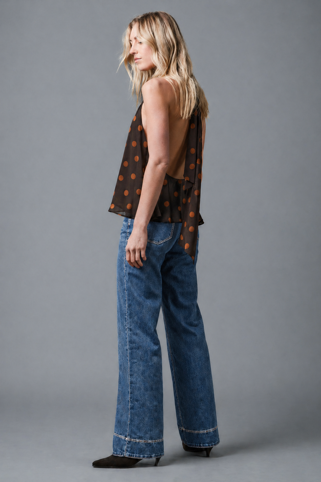 AVA Wide Leg - Mittelblau - 523-24M