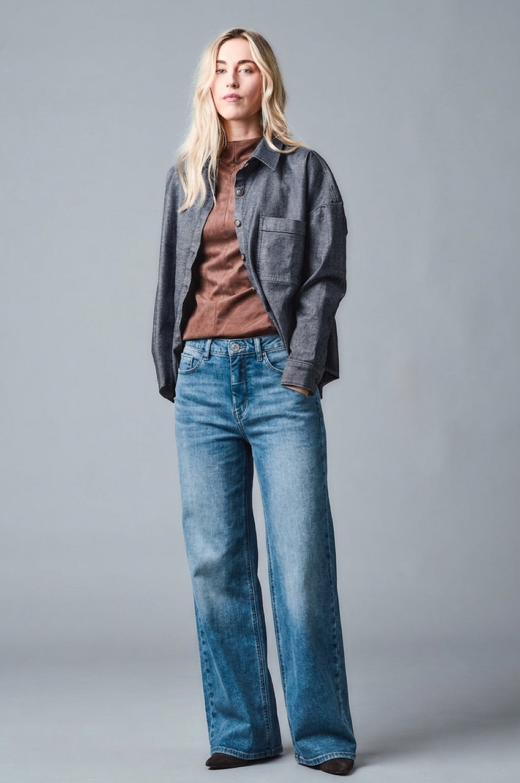 AVA Wide Leg - Hellblau 530-36M
