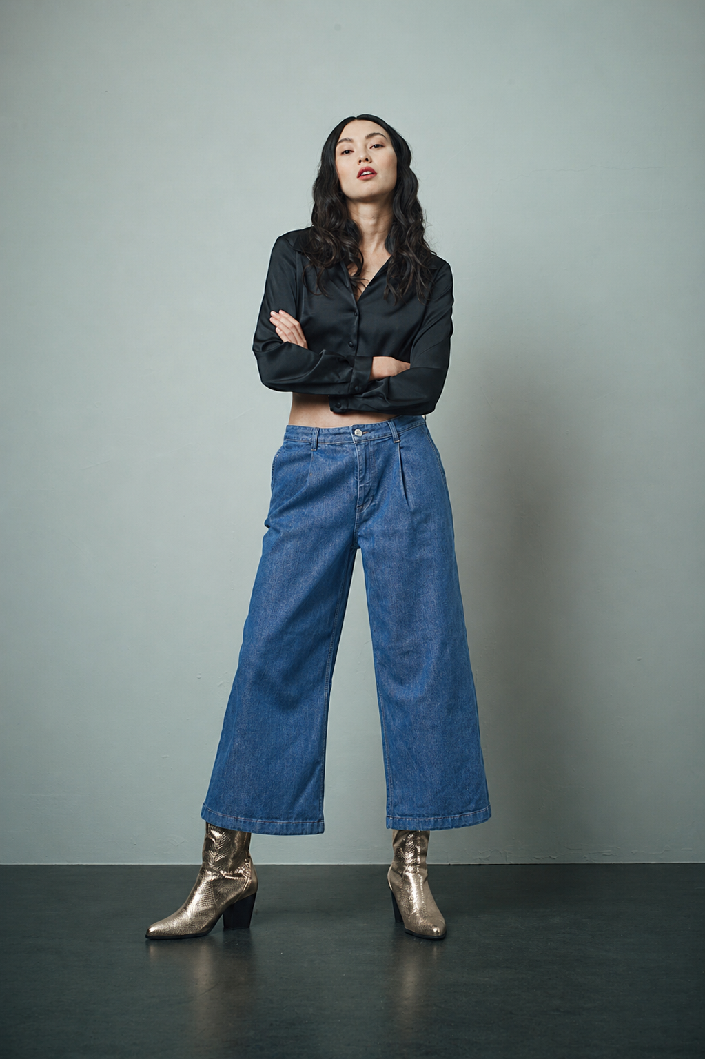 AVA Cropped - Cotton-Leinen