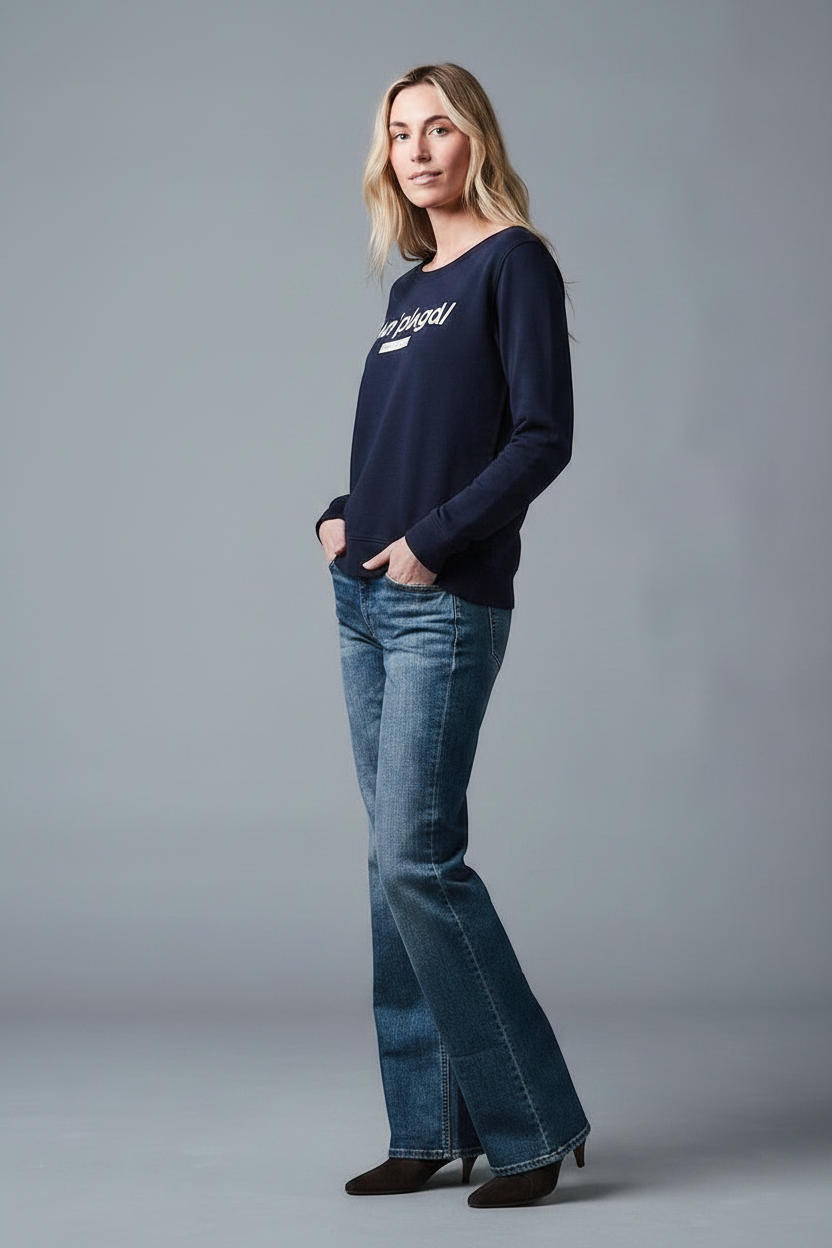 AMBER - Sweatshirt - Relaxed Fit - Navy