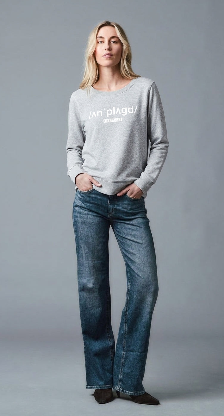 AMBER - Sweatshirt - Relaxed Fit - Grau