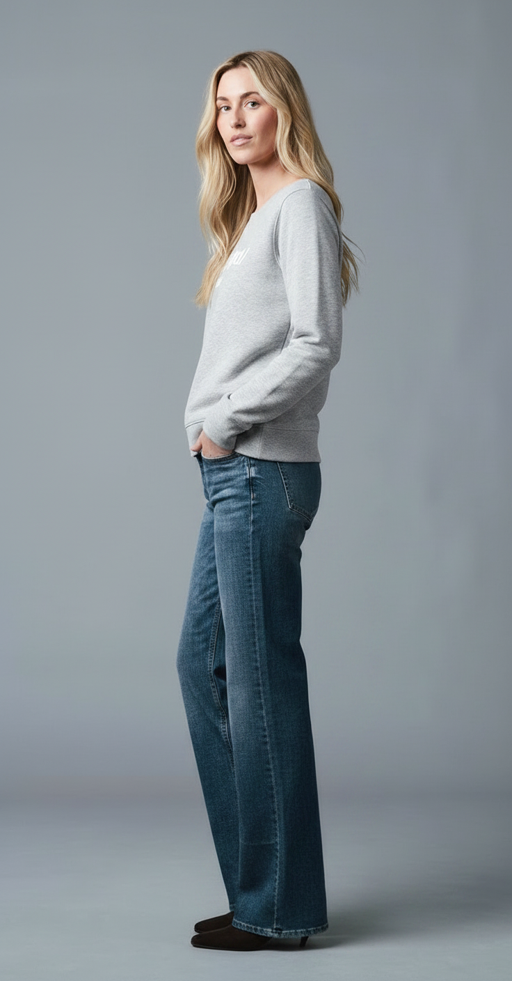 AMBER - Sweatshirt - Relaxed Fit - Grau