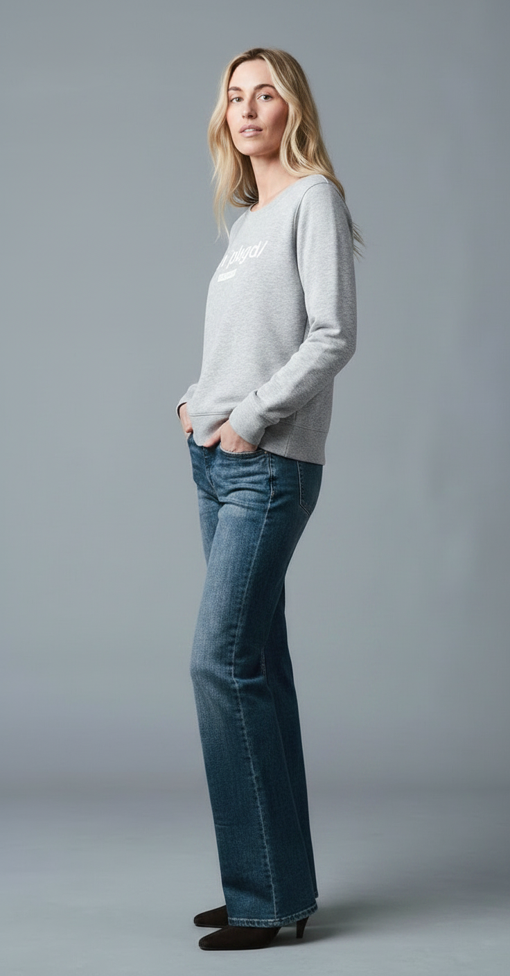 AMBER - Sweatshirt - Relaxed Fit - Grau