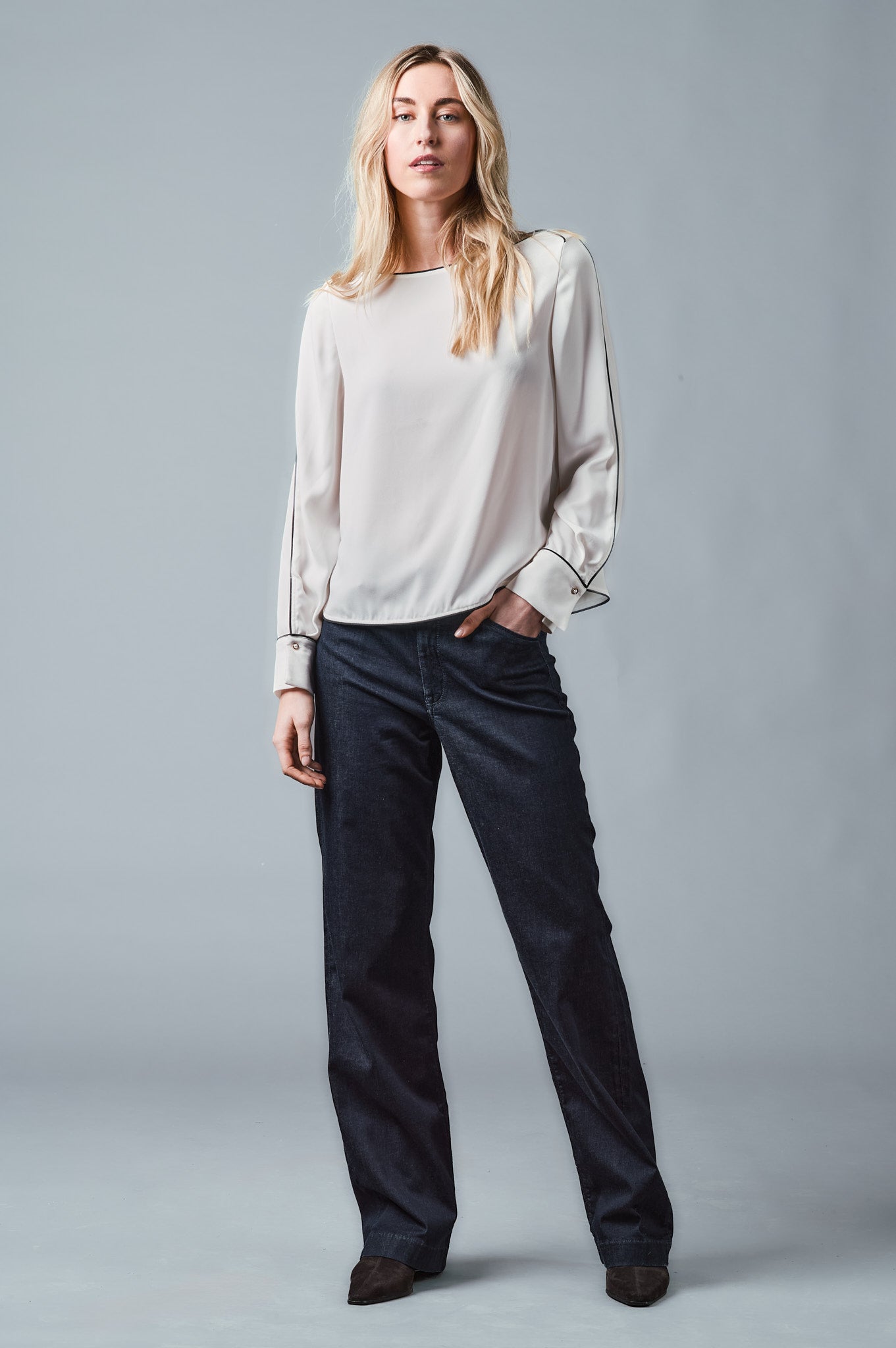 AMIRA Wide Leg - Dunkelblau - 500-6M
