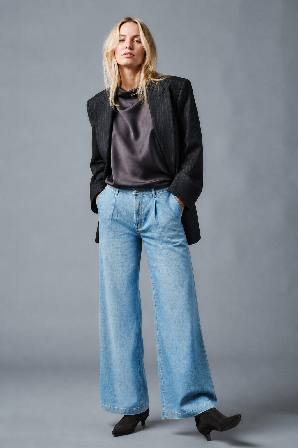 AMY Wide Leg - Hellblau - 550-54M