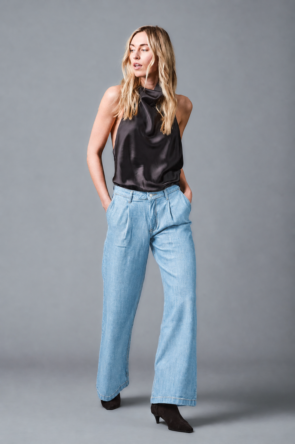 AMY Wide Leg - Hellblau - 550-54M