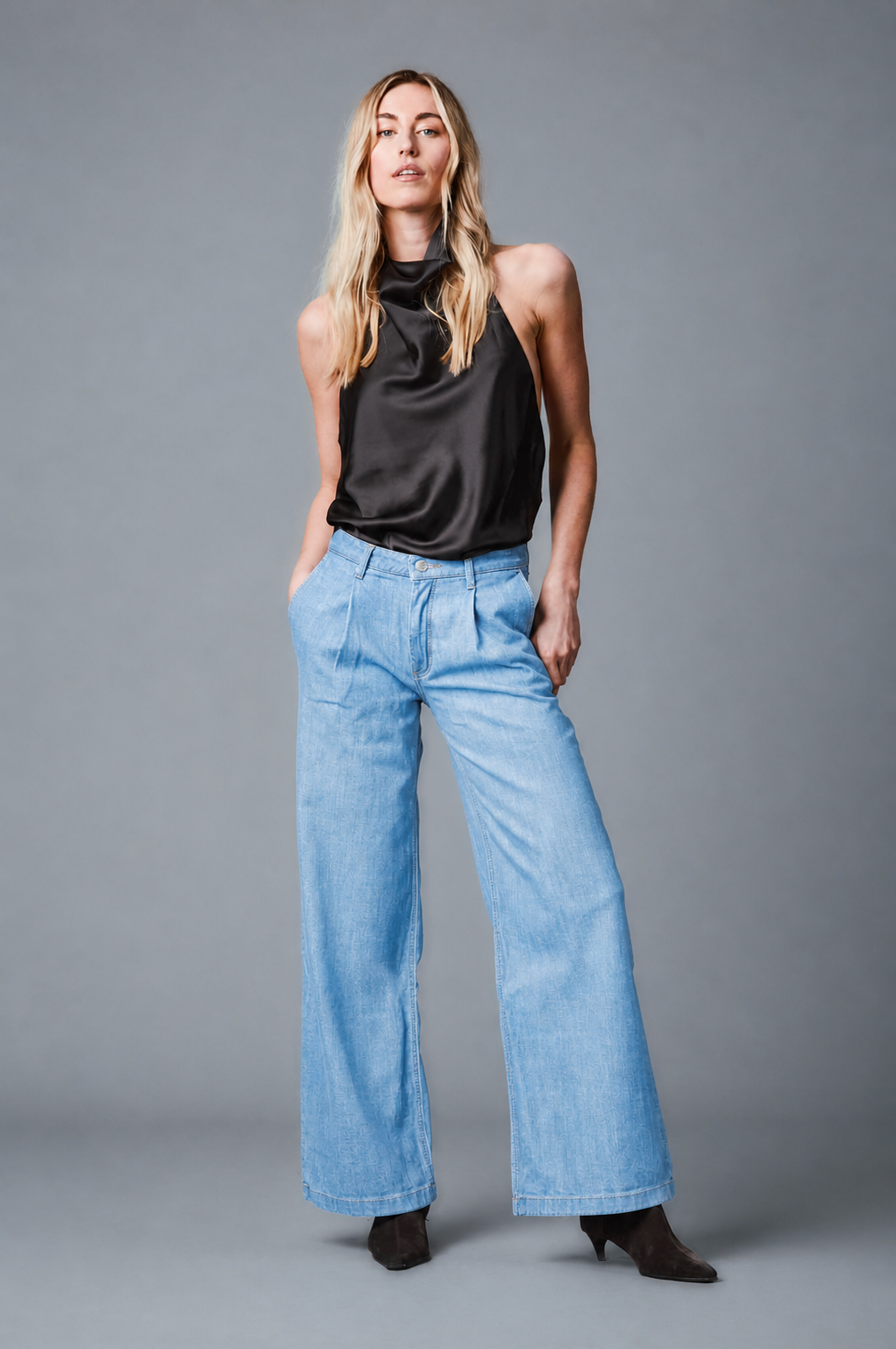 AMY Wide Leg - Hellblau - 550-54M