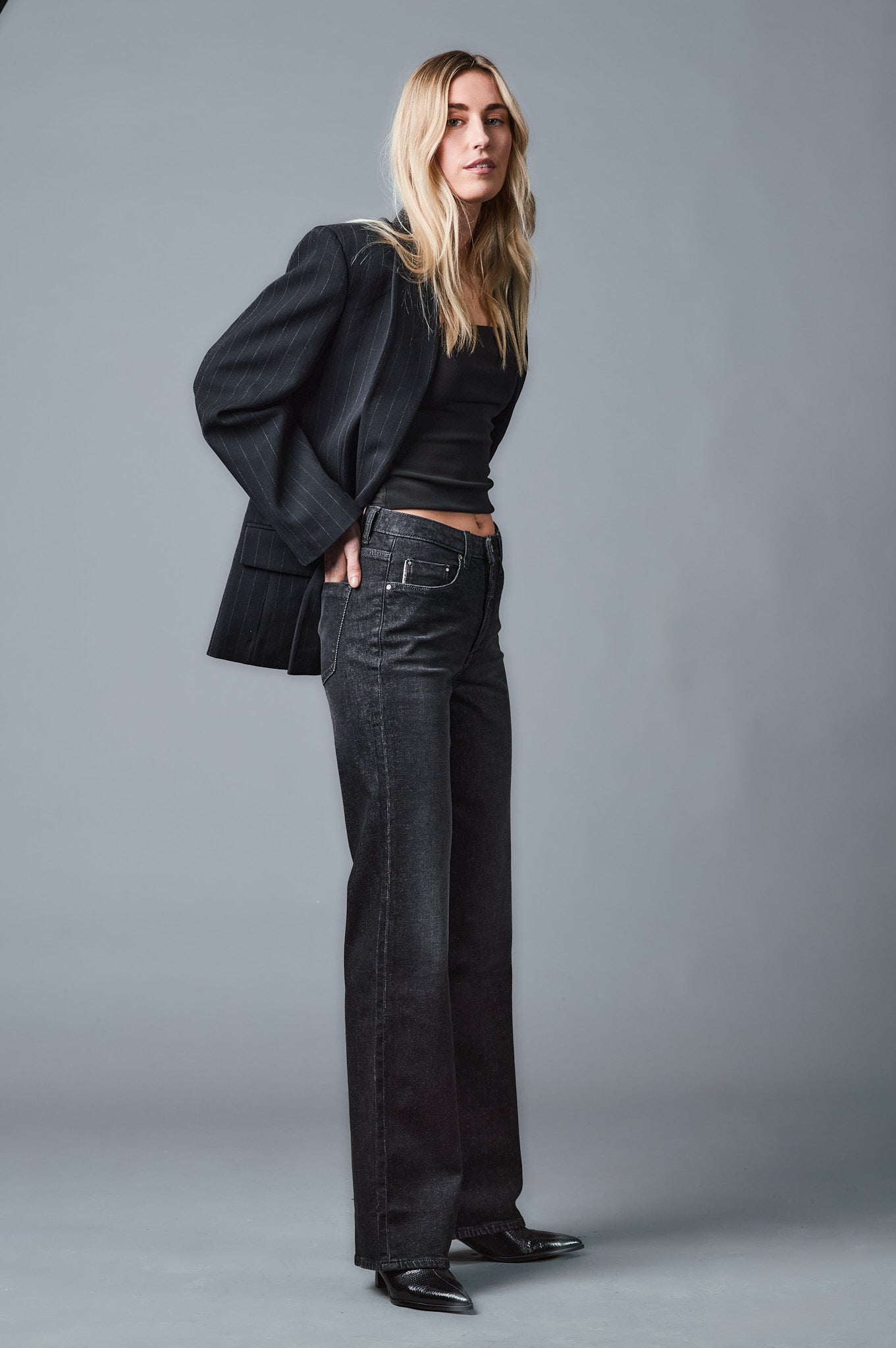 AVA Wide Leg - Schwarz - 613-12M