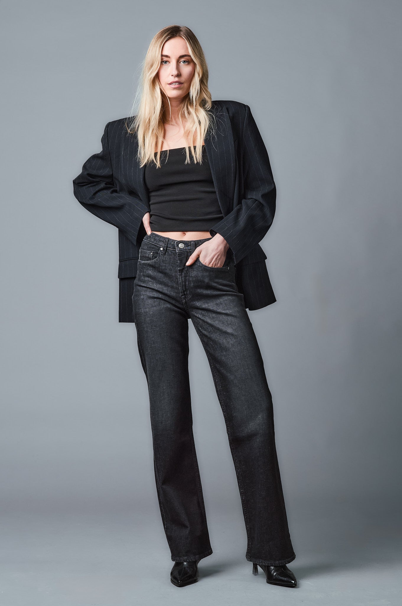 AVA Wide Leg - Schwarz - 623-24M