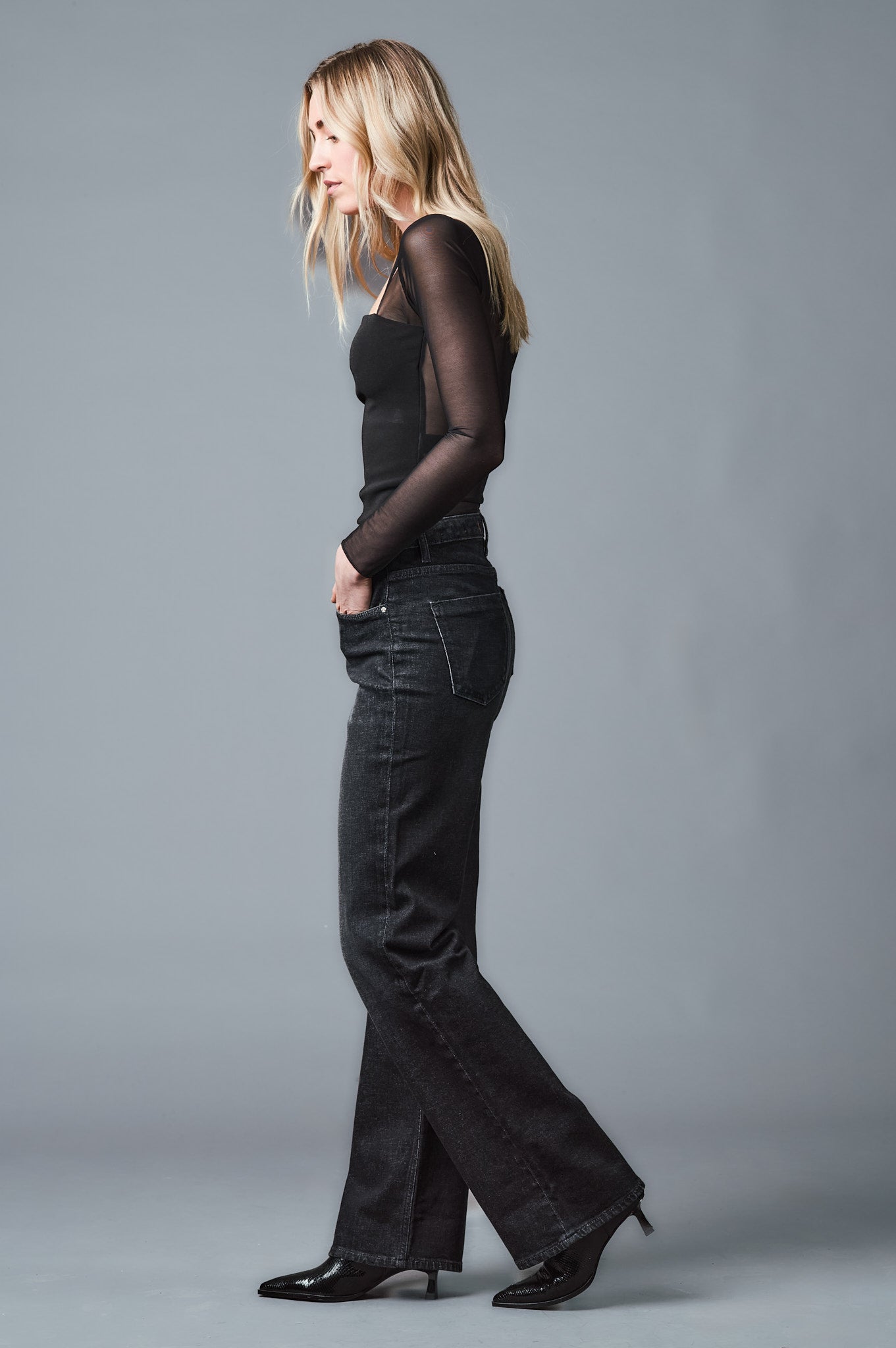 AVA Wide Leg - Schwarz - 623-24M