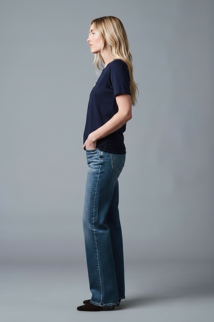 CHLOE - T-Shirt - Slim Fit - Schwarz