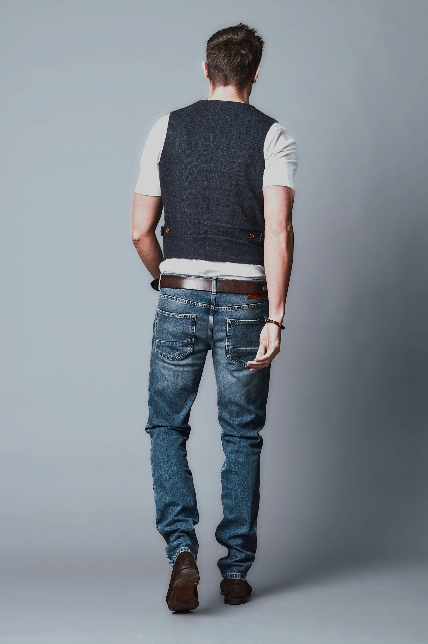 DANNY Slim Fit - Mittelblau - 523-24M