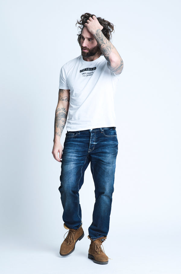 DANNY Slim Fit - mittelblau 523-24M