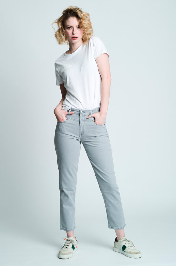 EMILY Slim Fit - grau LG038