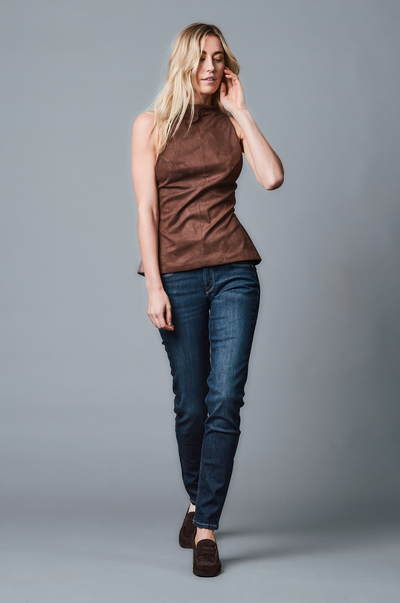 EMILY Relaxed Fit - Dunkelbalu - 513-12M