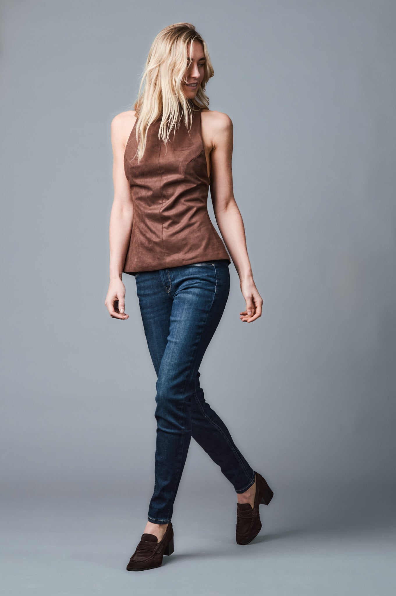 EMILY Relaxed Fit - Dunkelbalu - 513-12M