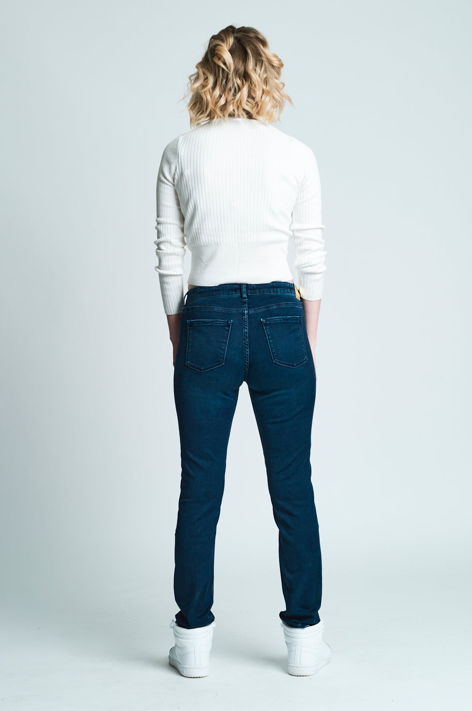 EMILY Relaxed Fit - Satin - Dunkelblau