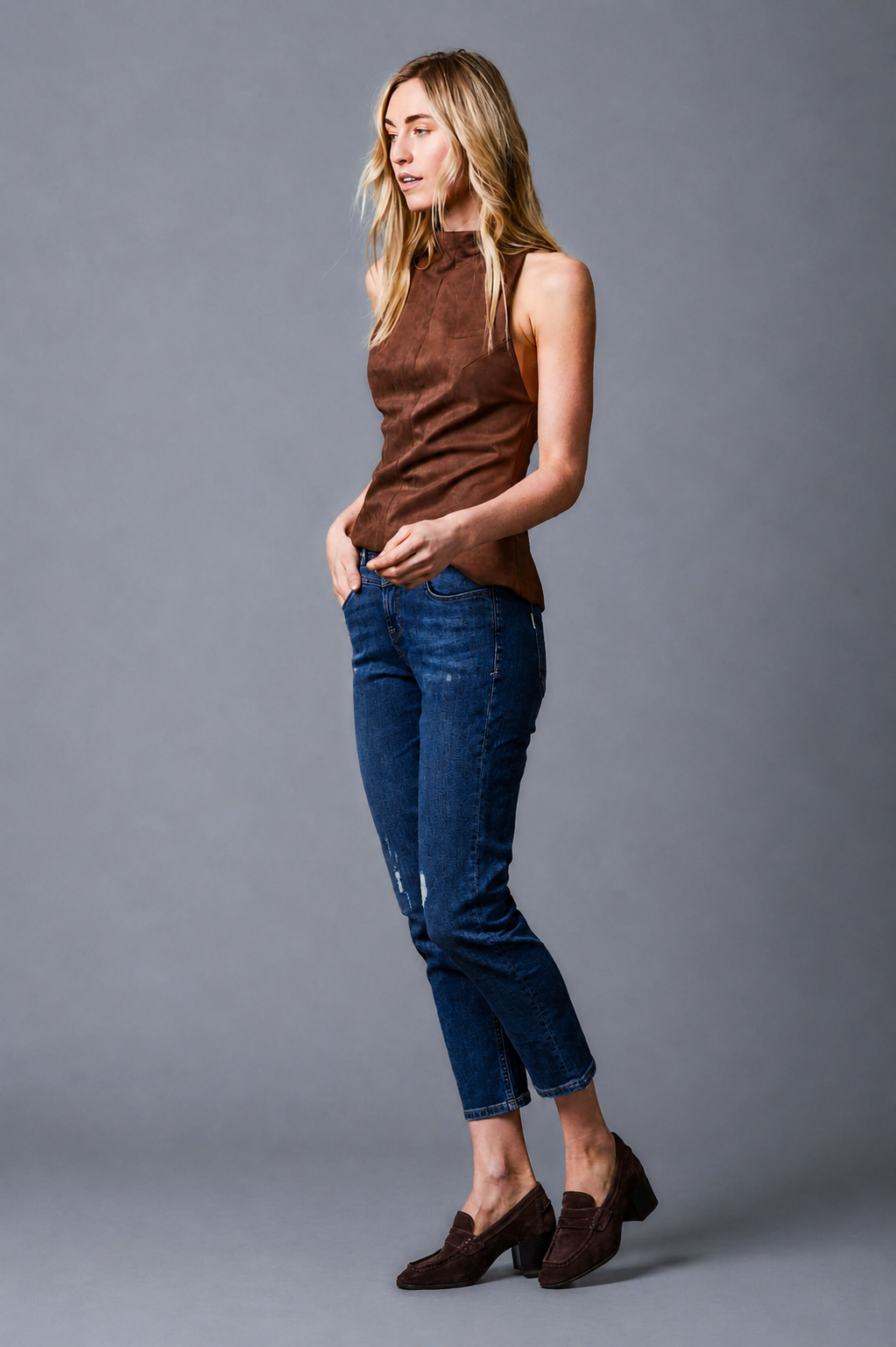 EMILY Relaxed Fit - Mittelblau - Vintage Collection
