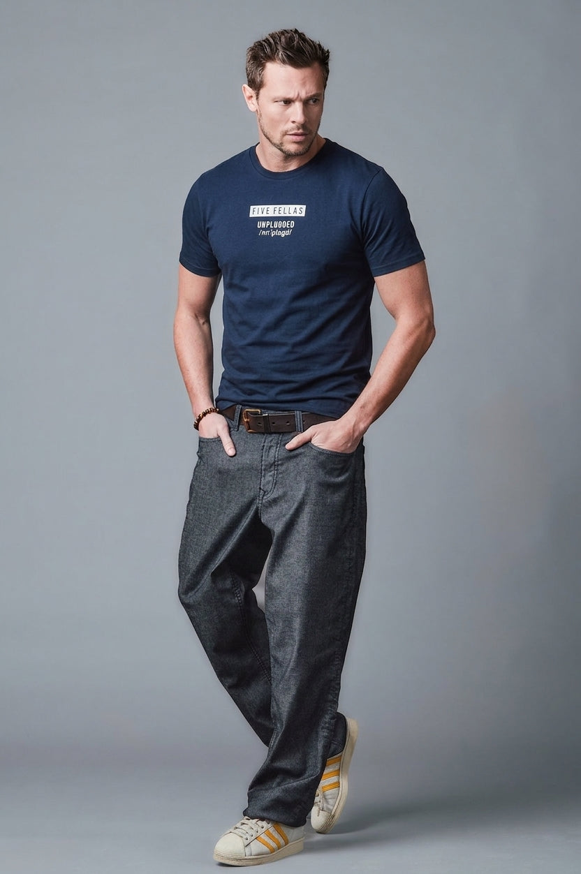 LUCA - T-Shirt - Slim Fit - Navy