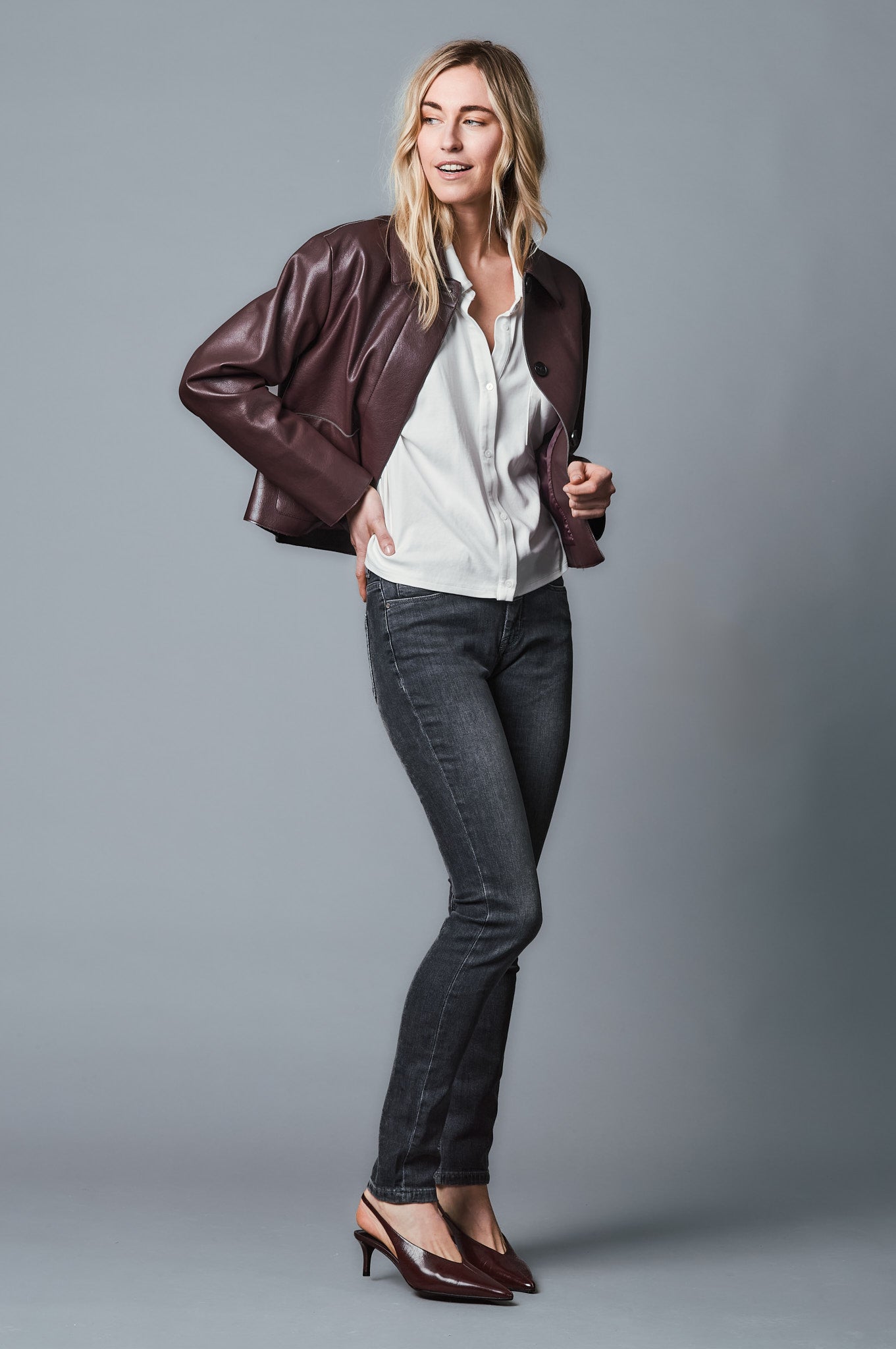 GRACIA Slim Fit - Anthrazit - 723-24M