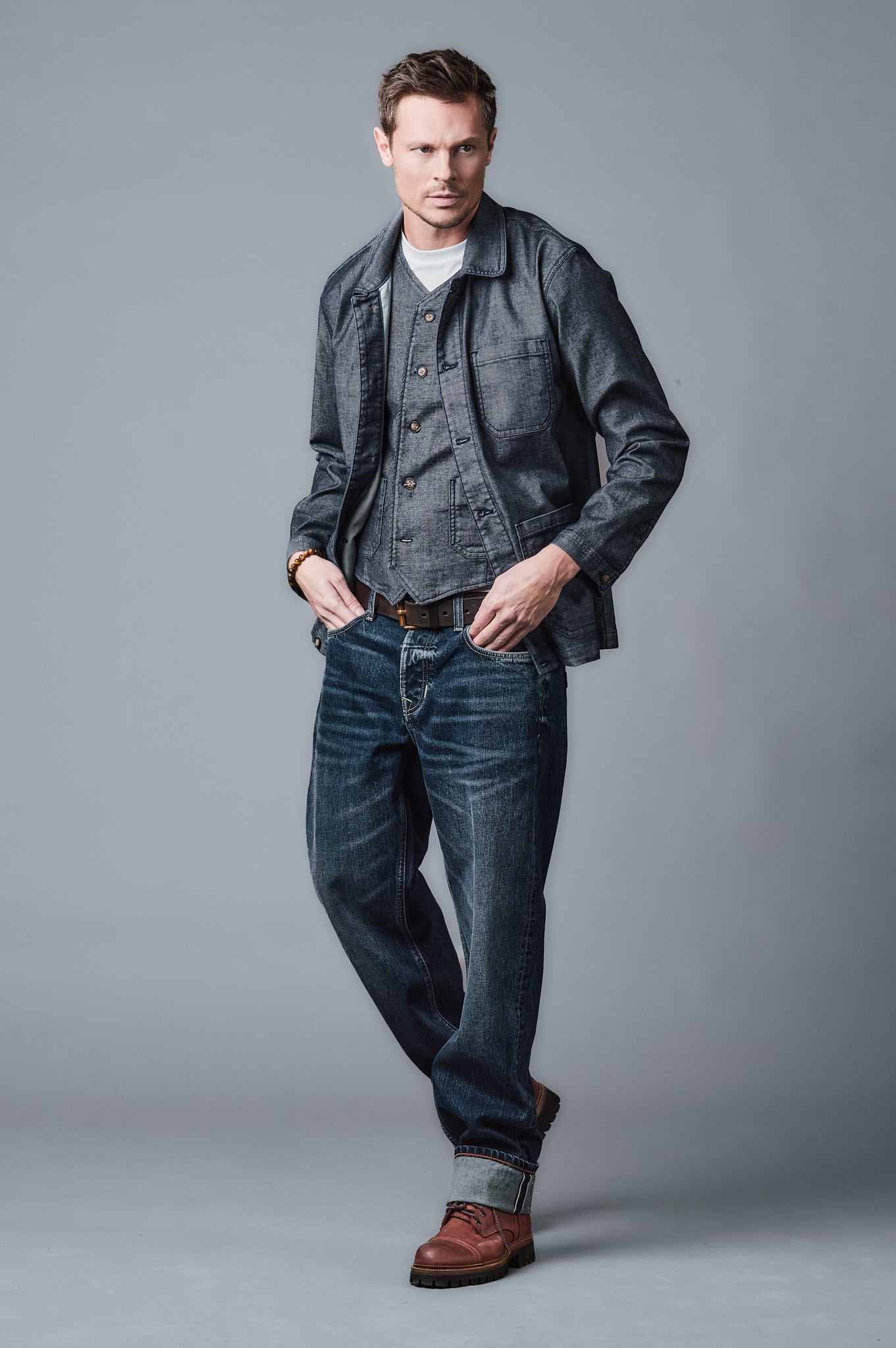 Luuk Straight Fit - Red Selvage - Dunkelblau - 508-6M
