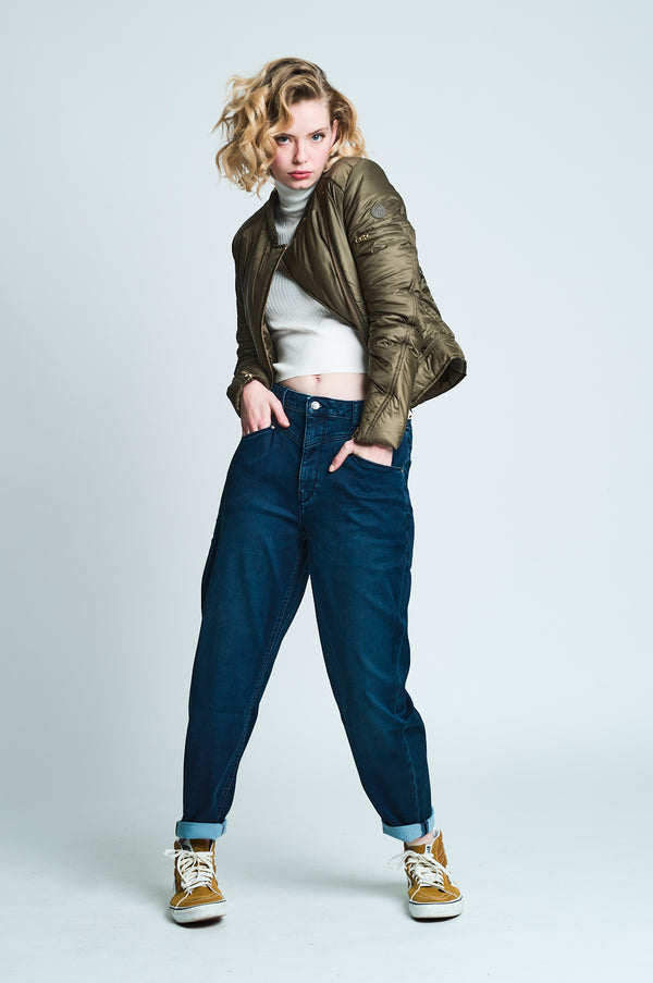 MAYA Mom Jeans - dark blue 1510-510