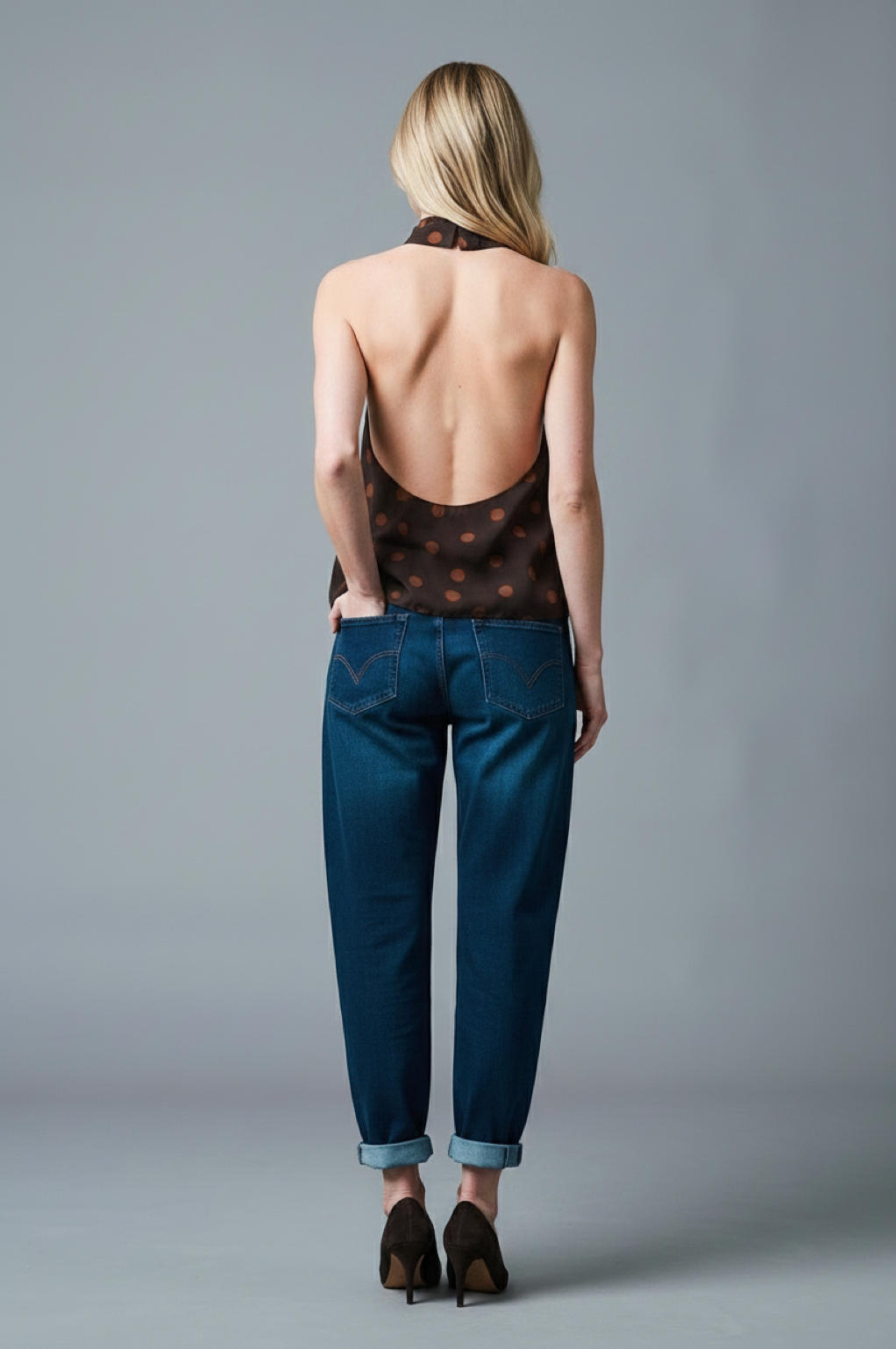 MAYA Barrel Fit - Satin - Dunkelblau