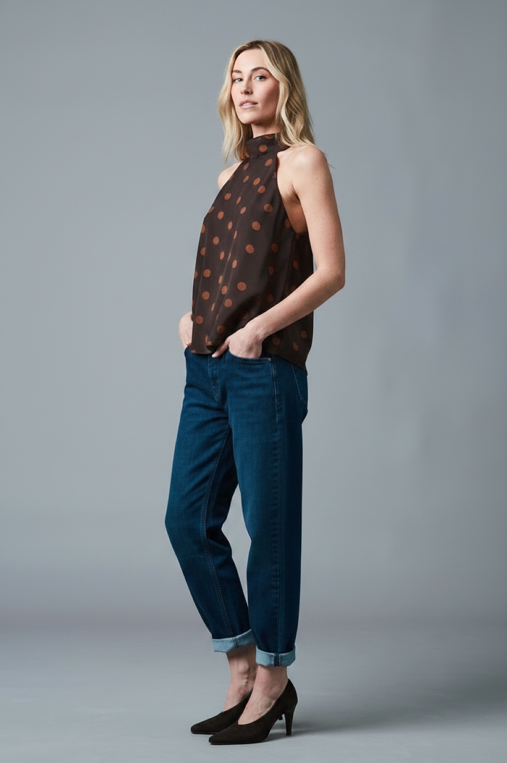 MAYA Barrel Fit - Satin - Dunkelblau