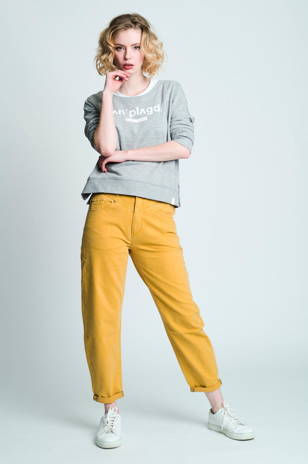 MAYA Mom Jeans - Yellow LBD23