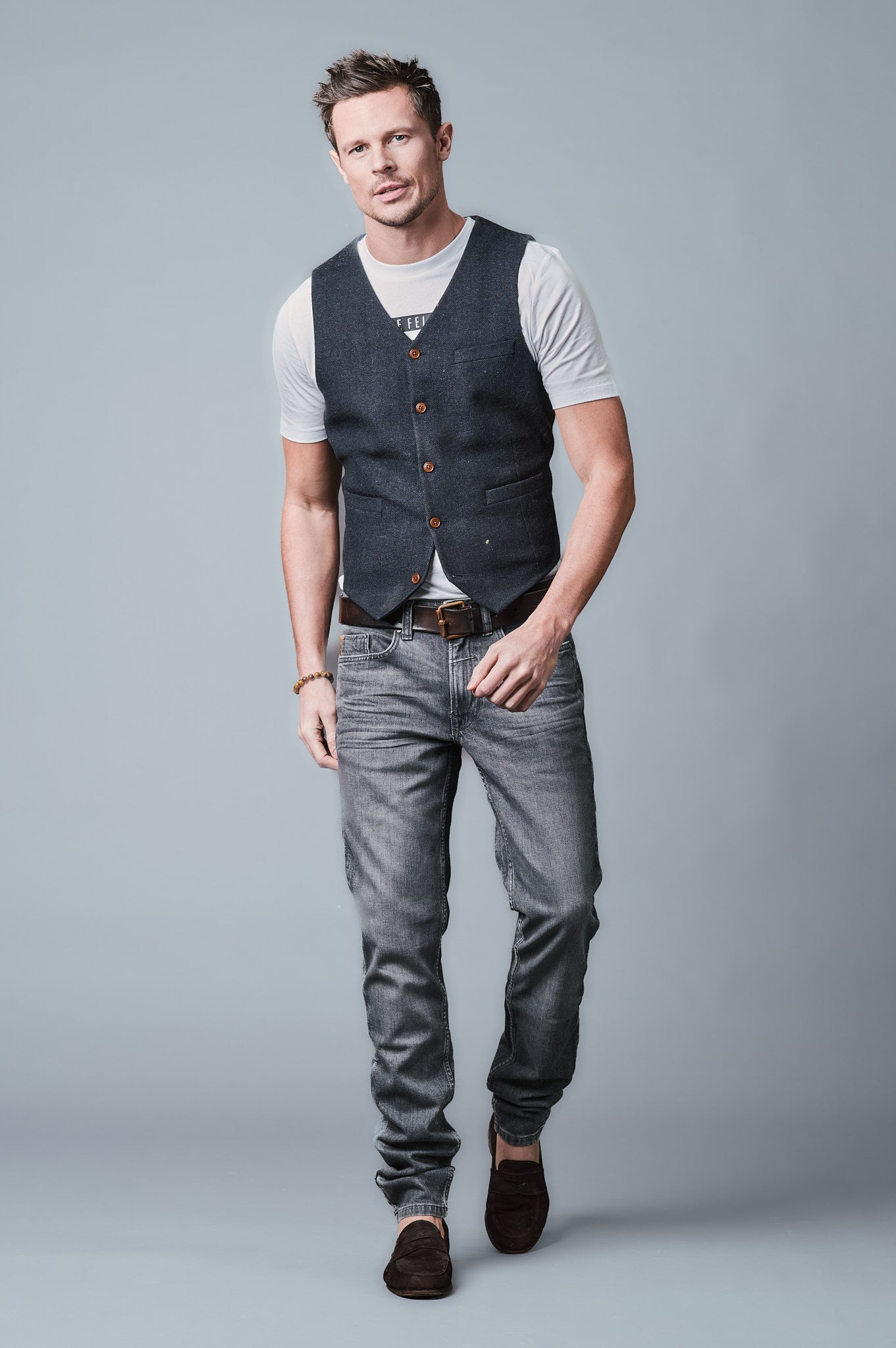 DANNY Slim Fit - Anthrazit -723-24M