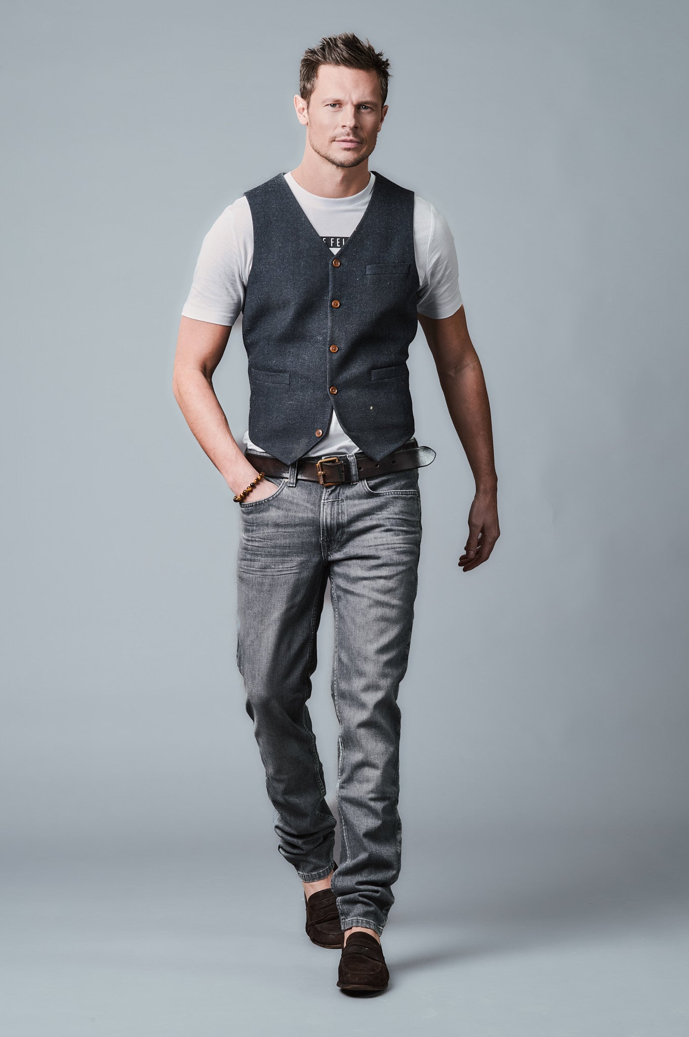 DANNY Slim Fit - Anthrazit -723-24M