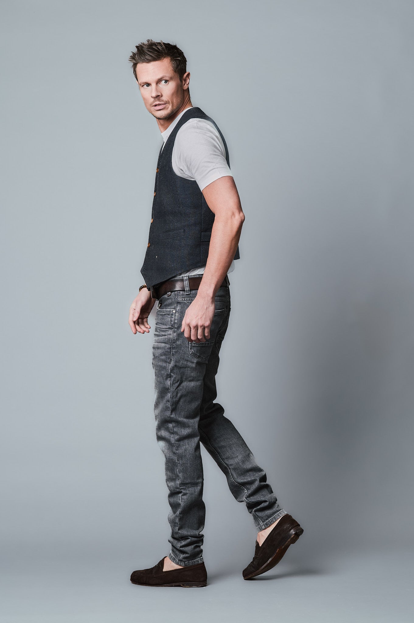 DANNY Slim Fit - Anthrazit -723-24M