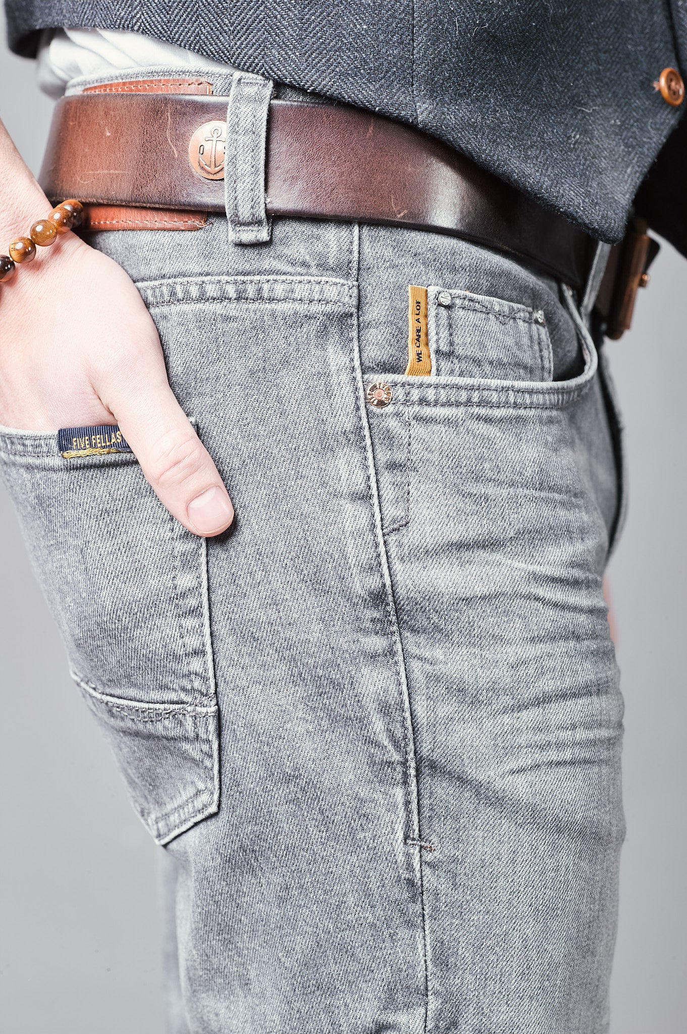 DANNY Slim Fit - Anthrazit -723-24M
