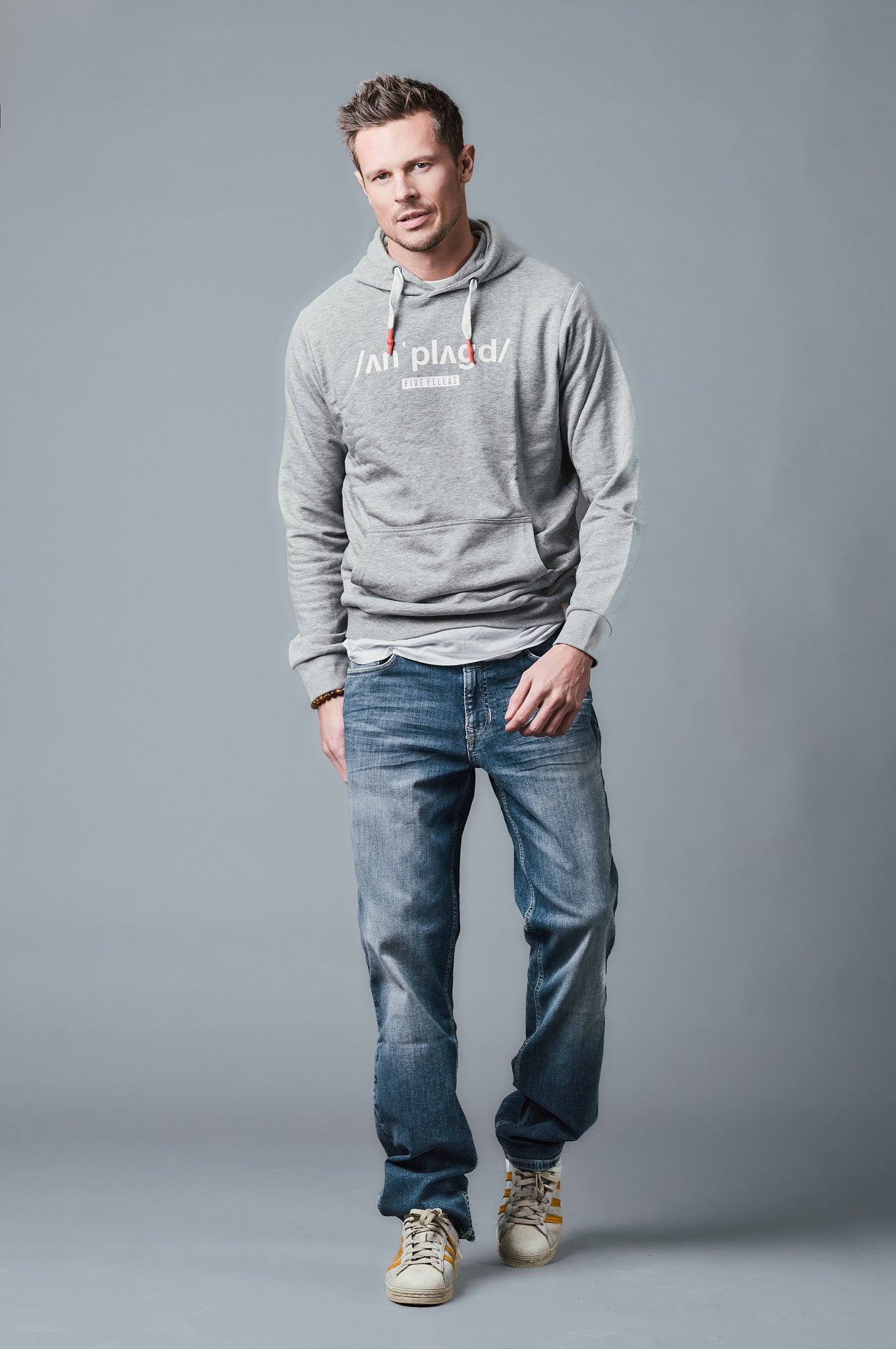 STANLEY - Hoody - Slim Fit - Grey