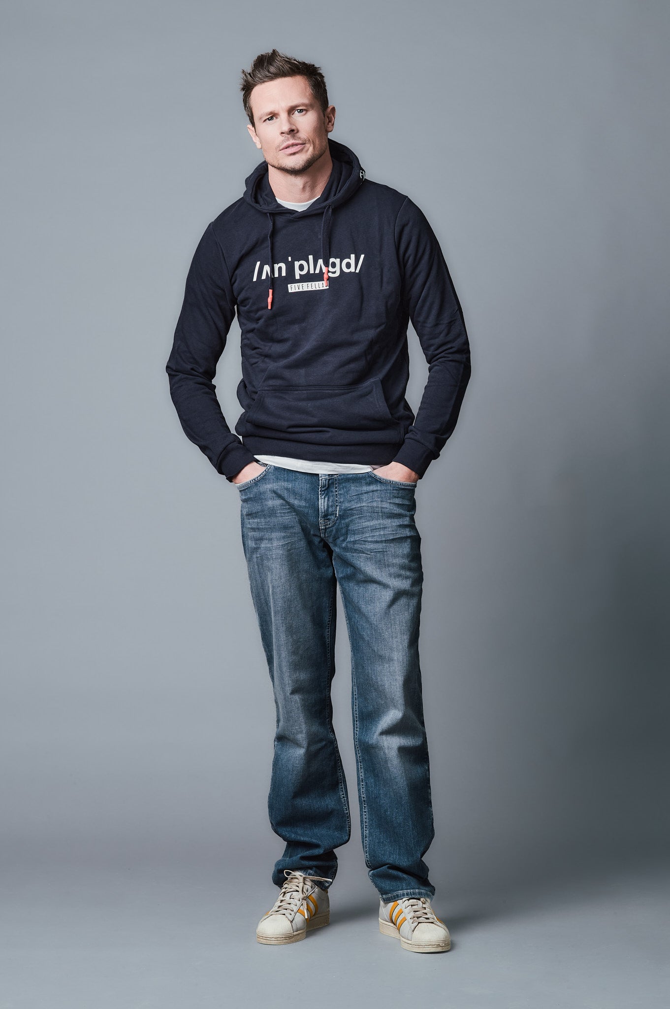 STANLEY - Hoody - Slim Fit - Navy