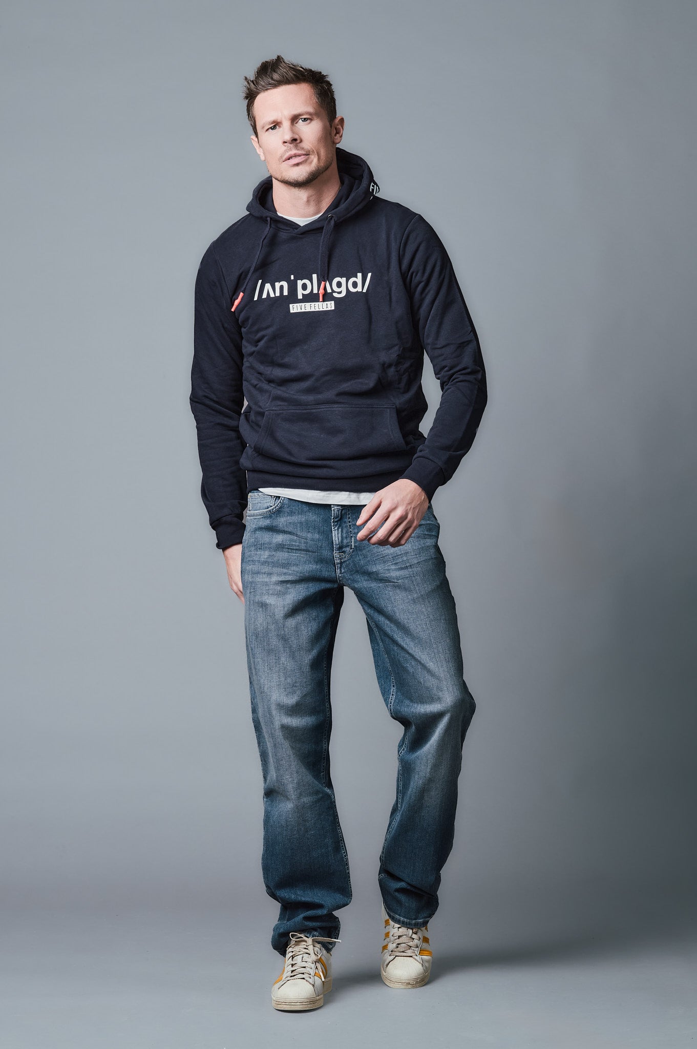 STANLEY - Hoody - Slim Fit - Navy