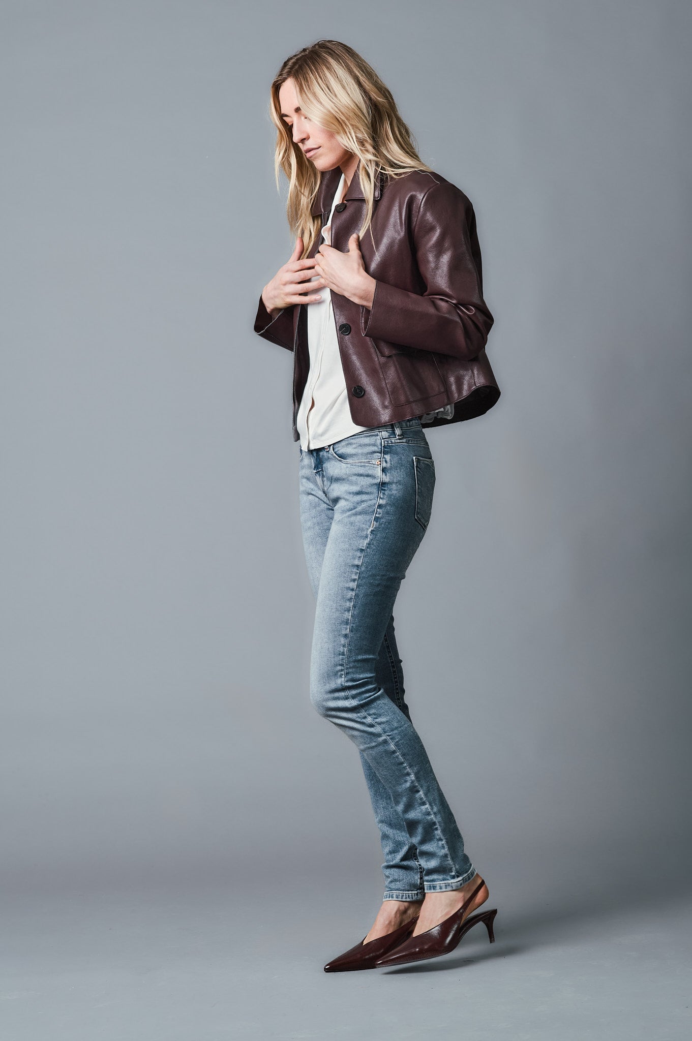 ZURI Skinny Fit - Mittelblau
