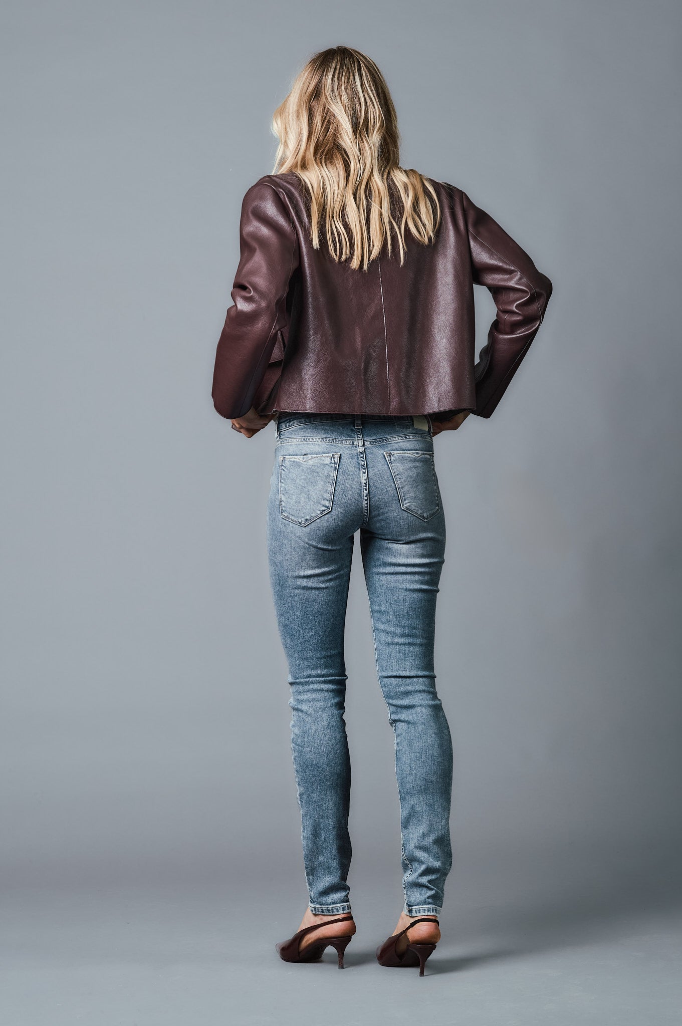 ZURI Skinny Fit - Mittelblau