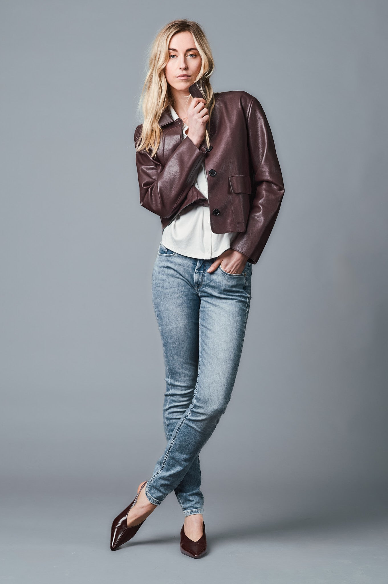 ZURI Skinny Fit - Mittelblau