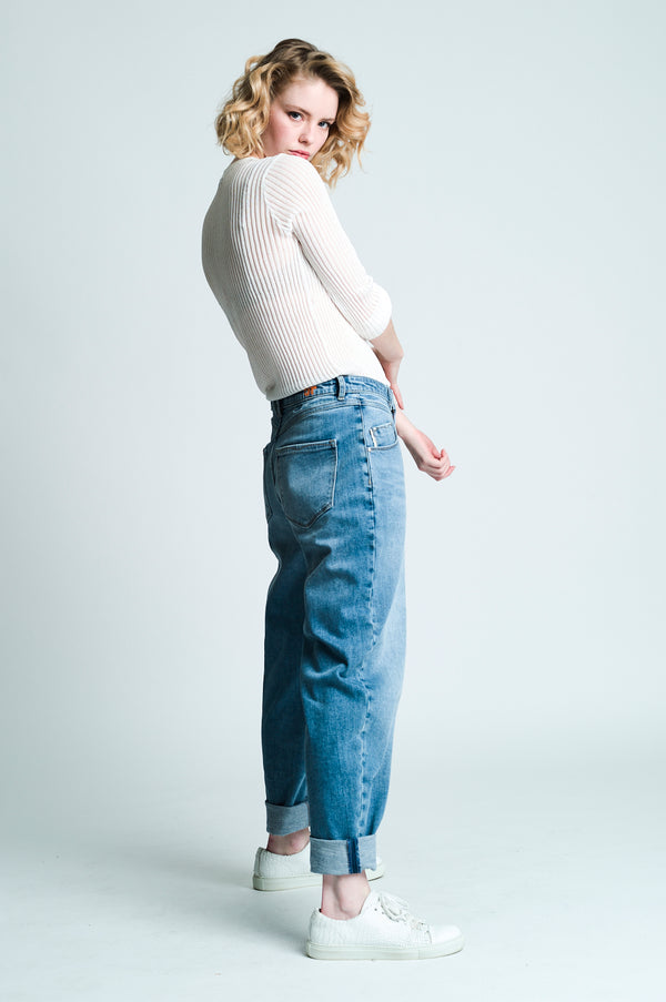 OLIVIA Mom Jeans - lightblue 530-36M **NEU**