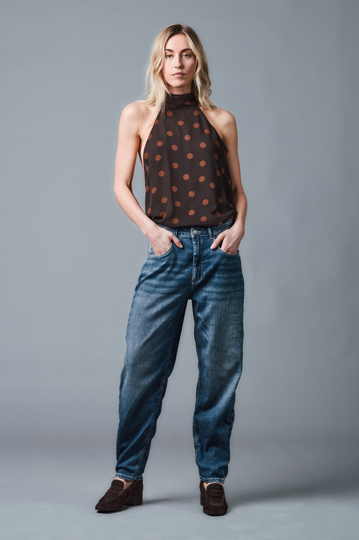 OLIVIA Barrel Fit - Cashmere Touch - Dunkelblau