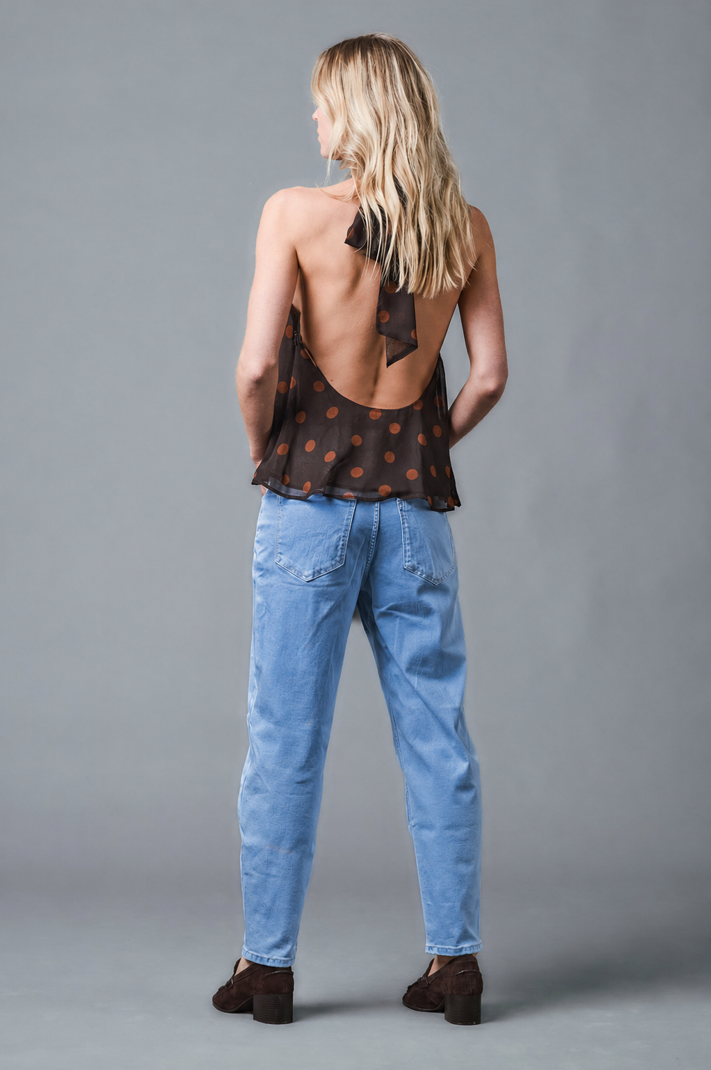 OLIVIA Barrel Fit - Cotton-Leinen - Hellblau