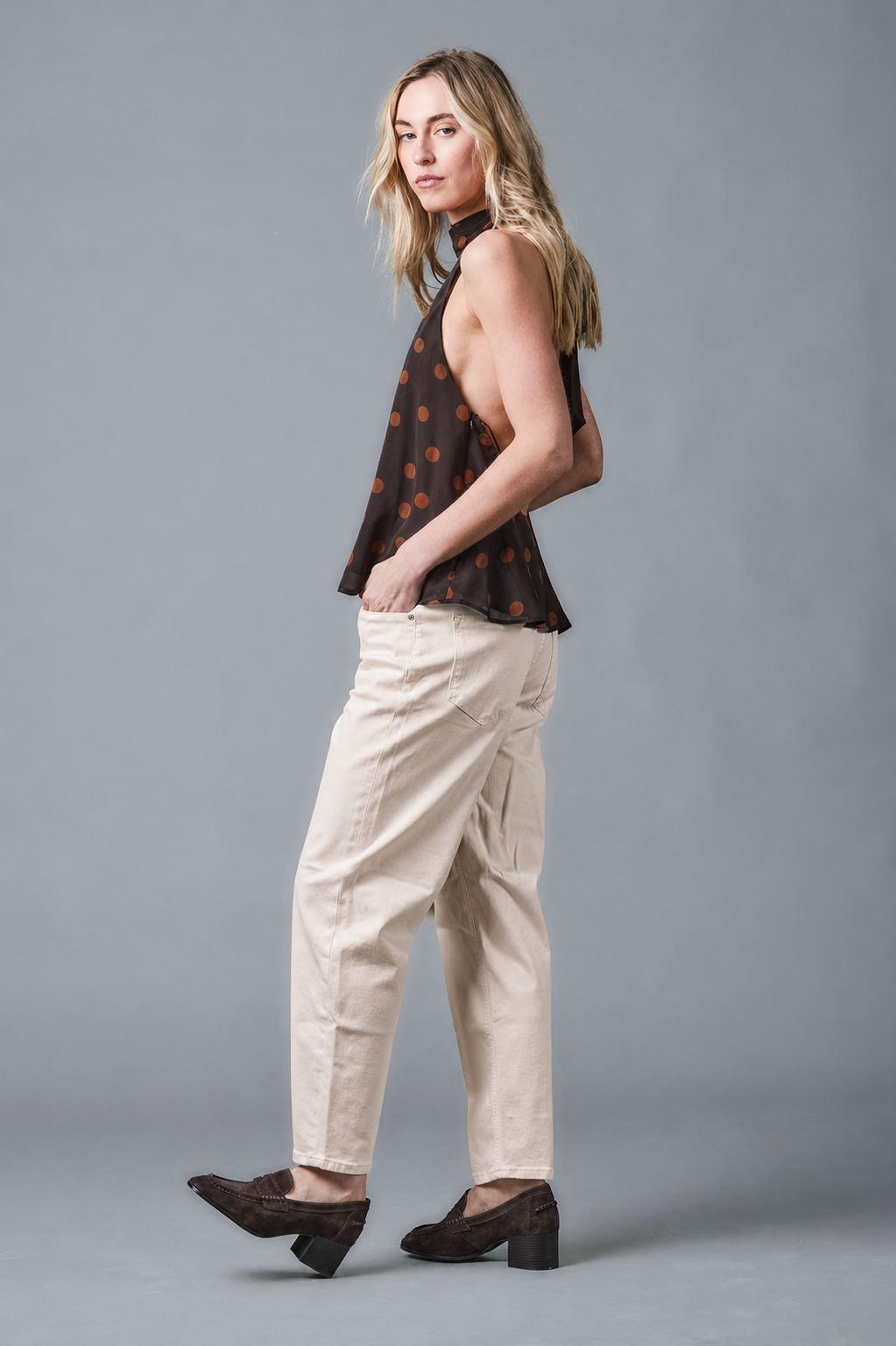 OLIVIA Barrel Fit - Beige