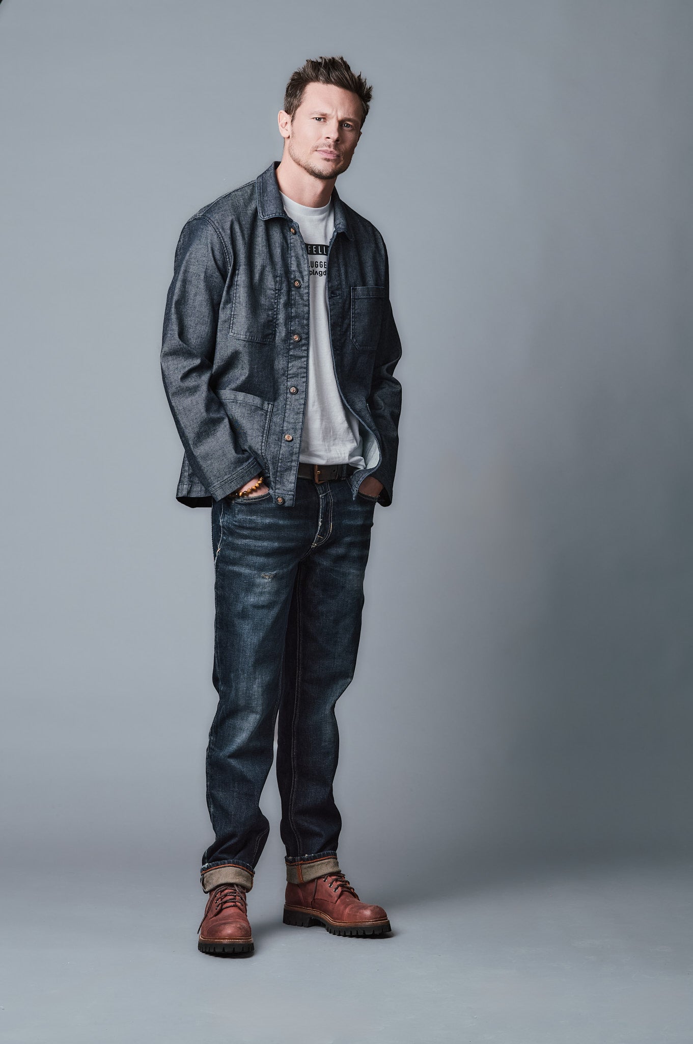 OVER-JACKET Relaxed Fit - Dunkelblau - 500-6M