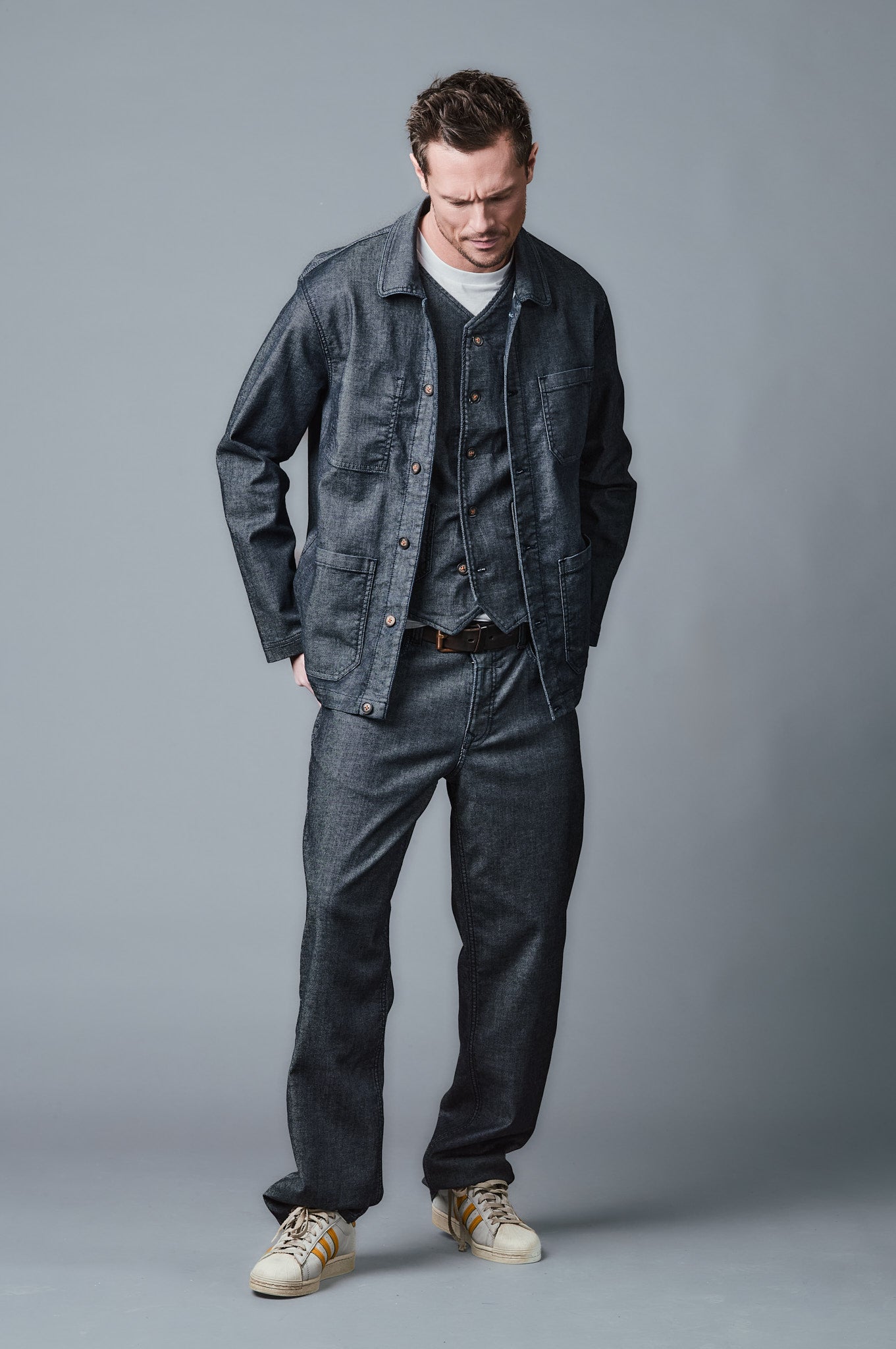OVER-JACKET Relaxed Fit - Dunkelblau - 500-6M