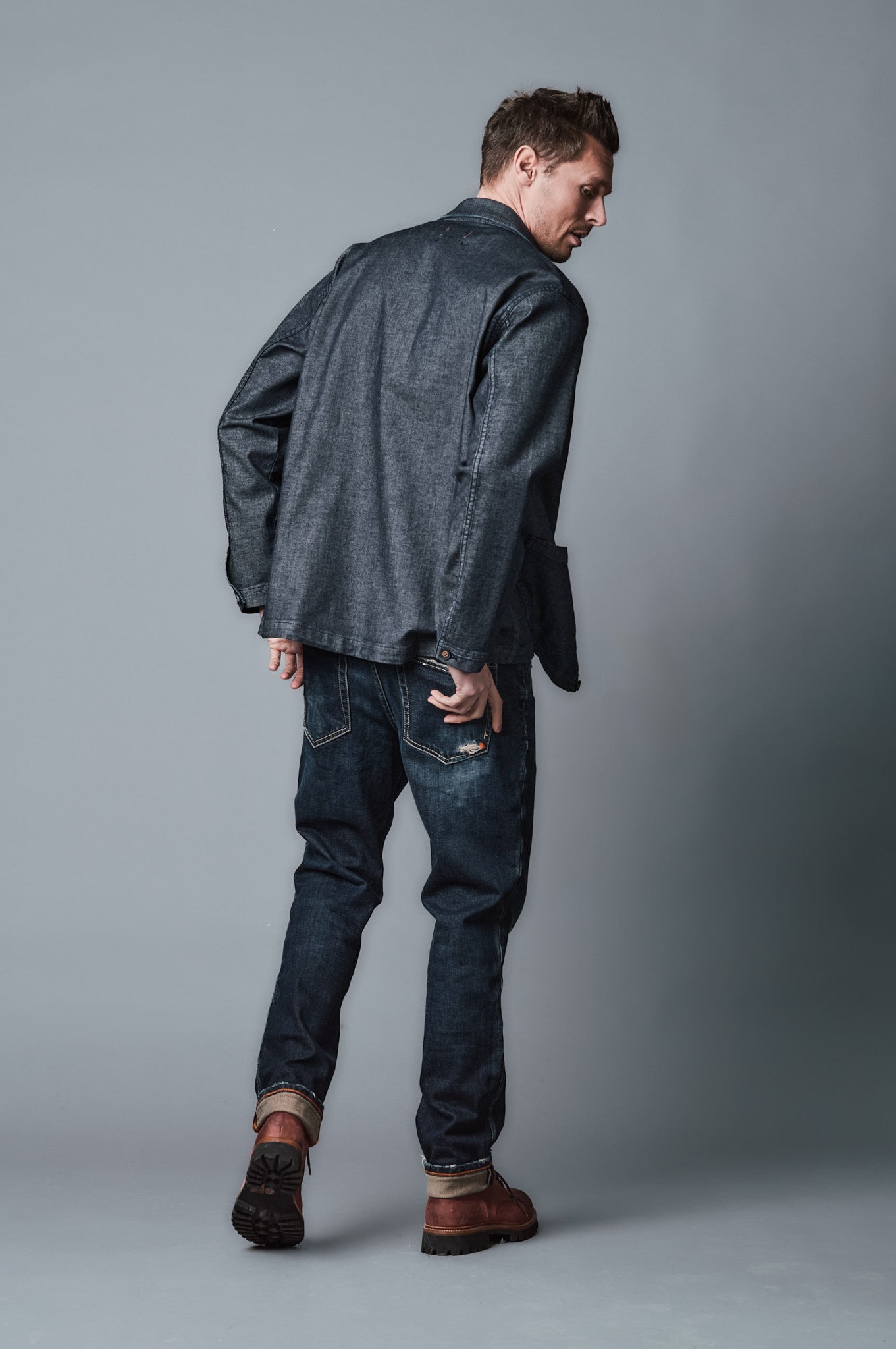 OVER-JACKET Relaxed Fit - Dunkelblau - 500-6M