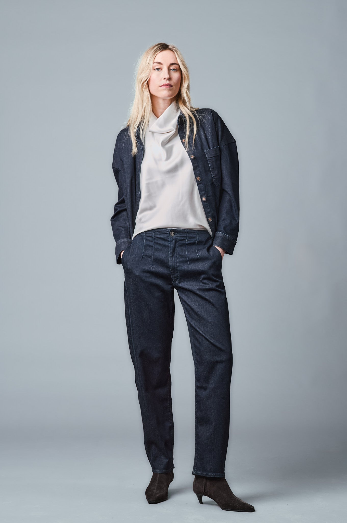 OVER-SHIRT Relaxed Fit - Dunkelblau - 500-6M